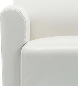 VidaXL fehér műbőr fotel