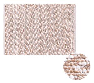 ETHNO LODGE szőnyeg cikk-cakk, natúr-fehér 60 x 90cm