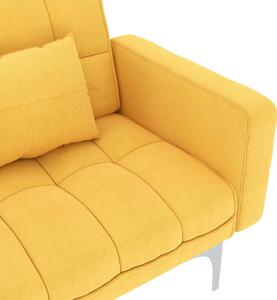 VidaXL sárga szövet kanapéágy