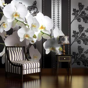Poszter tapéta Twigs orchid vlies 416 x 254 cm vlies 416 x 254 cm