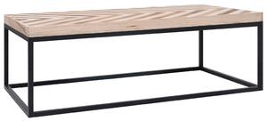 VidaXL tömör fa dohányzóasztal 110 x 60 x 37 cm