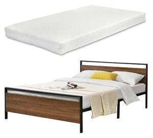 Fémkeretes ágy Finse 140x200 cm matraccal