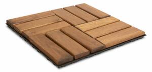 Fa padlóburkolat (12 léces, 30 x 30 cm, világosbarna, 6 db / csomag)
