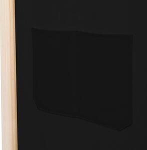 VidaXL fekete 4-paneles szövetparaván 160 x 170 x 4 cm