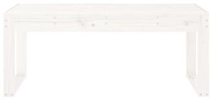 VidaXL fehér tömör fenyőfa kerti pad 110x38x45 cm