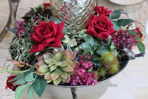 "Secret garden" asztali művirág dekoráció 30cm