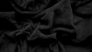 ARANY RÉNSZARVAS fekete 2db mikroszálas ágynemű + SOFT fekete mikroplüss lepedő 180x200 cm