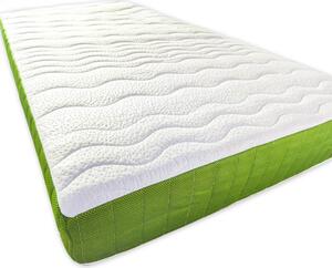 Ortho-Sleepy Relax 20 cm magas habrugós +7 Zónás ortopéd matrac zöld színben / 100x200 cm