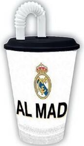 Real Madrid szívószálas pohár