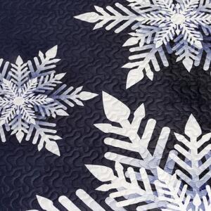 Steppelt karácsonyi ágytakaró hópehelyhekkel Szélesség: 220 cm | Hossz: 240 cm