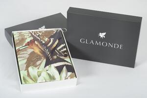 Glamonde luxus pamut szatén ágyneműhuzat Magnolia cipzárral 140×220 cm