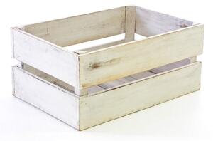 DIVERO Kerti fa tároló doboz Vintage 42 x 23 cm fehér