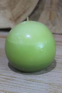 Zöld gömb alakú illatgyertya 9cm