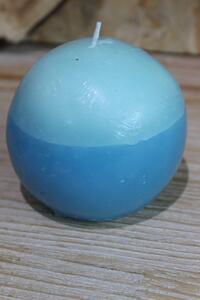Kék gömb alakú illatgyertya 9cm