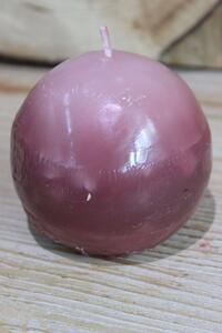 Sötét rózsaszín gömb alakú illatgyertya 9cm
