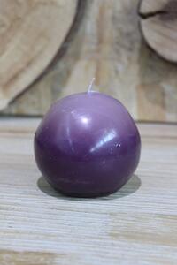 Sötét lila gömb alakú illatgyertya 7cm
