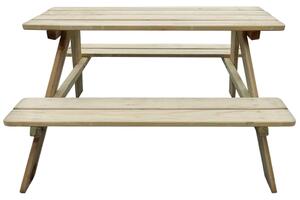 VidaXL fa gyerek piknik asztal 89 x 89,6 x 50,8 cm