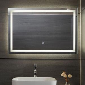 AQUAMARIN Fürdőszobatükör LED 90 x 60 cm 30 W