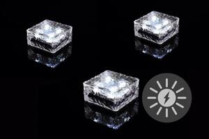 Kerti napelemes világítás NEXOS LED 3 db kocka fehér