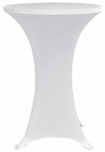VidaXL 4 darab fehér sztreccs asztalterítő bárasztalhoz Ø60 cm