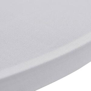 VidaXL 4 darab fehér sztreccs asztalterítő bárasztalhoz Ø60 cm