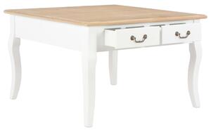 VidaXL 280061 Coffee Table White 80x80x50 cm Wood