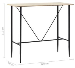 VidaXL tölgyszínű MDF bárasztal 120 x 60 x 110 cm