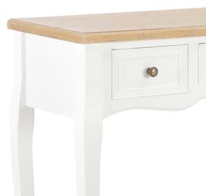VidaXL 280044 Dressing Console Table with 3 Drawers White