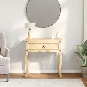 VidaXL Corona tömör fenyőfa konzolasztal 73 x 35 x 73 cm