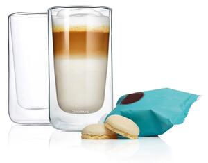 Café latte hőálló üvegcsésze szett NERO 320 ml Blomus