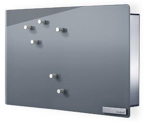 Blomus VELIO kulcstartó szekrény mágneses ajtóval, 20 x 30 cm, szürke