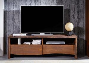 WOODLAND TV asztal 151x50 cm, sötétbarna, akác