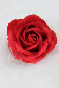 Piros virágzó szappanrózsa 25db 7cm