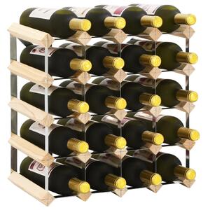 VidaXL tömör fenyőfa bortartó állvány 20 palackhoz