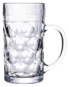 VidaXL 6 db üveg söröskorsó fogantyúval 1000 ml