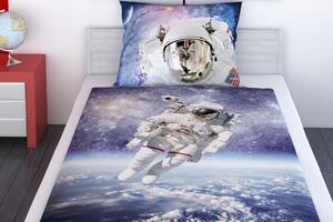 Glamonde 3d ágyneműhuzat Astronaut cipzárral 140×200 cm