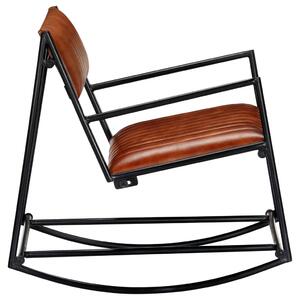 VidaXL 282903 Rocking Chair Brown Real Leather