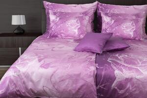 Glamonde luxus pamut szatén ágyneműhuzat Violeta cipzárral 140×200 cm