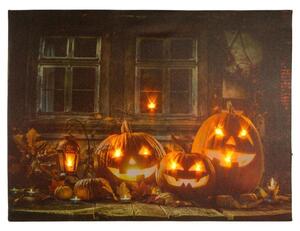 Falikép Halloween 9 LED 30 x 40 cm
