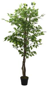 VidaXL zöld mű fikusz fa 630 levéllel 120 cm