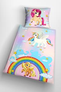 Glamonde gyermek ágyneműhuzat Pony cipzárral 140×200 cm