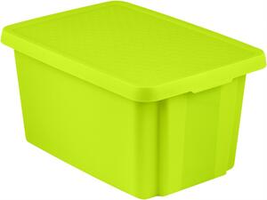 CURVER Tároló doboz fedeles 45 L zöld