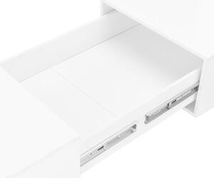 VidaXL magasfényű fehér dohányzóasztal 120 x 60 x 35 cm
