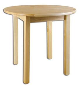 NOE kerek tömörfa asztal, átmérő 70 cm, borovifenyő