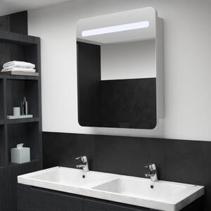 VidaXL tükrös fürdőszobaszekrény LED világítással 68 x 9 x 80 cm