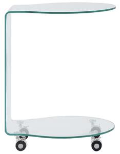VidaXL edzett üveg dohányzóasztal 45 x 40 x 58 cm