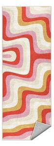 Sárga-rózsaszín mosható futószőnyeg 60x230 cm Creamy Raspberry Swirl – Mila Home