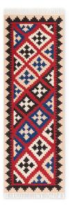 Piros kétoldalas kézi szövésű gyapjú futószőnyeg 60x190 cm Kamal Rami – Nouristan