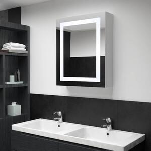 VidaXL tükrös fürdőszobaszekrény LED világítással 50 x 13 x 70 cm