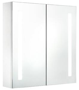 VidaXL tükrös fürdőszobaszekrény LED világítással 62 x 14 x 62 cm